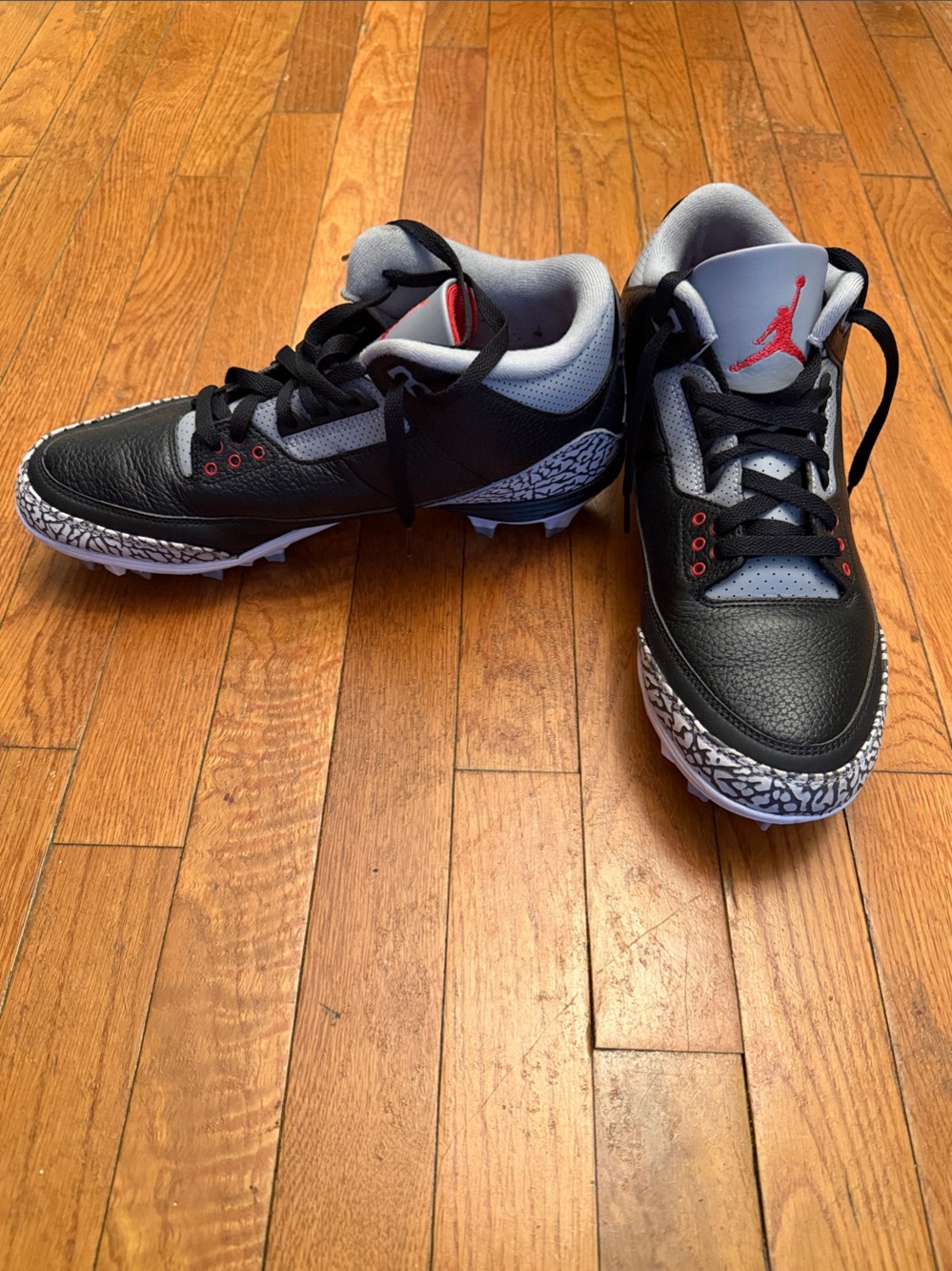 Men’s Jordan 3 Retro Mid TD Cleats, Size 11
